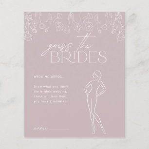 Modern Boho Floral Bridal Shower Game