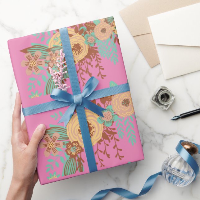 Modern Boho Floral Home Decor Wrapping Paper (Gifting)