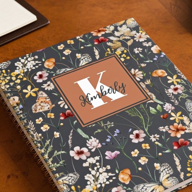 Modern Boho Floral Monogram Name Planner (Creator Uploaded)