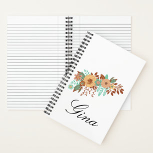 Modern Boho Floral Notebook