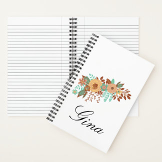 Modern Boho Floral Notebook