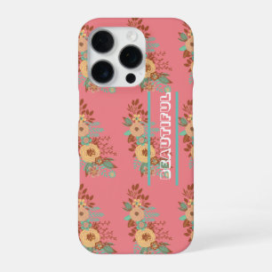 Modern Boho Floral Pink  iPhone 16 Pro Case