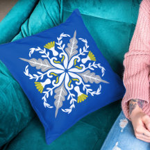 Modern Boho Geometric Art Blue & yellow trendy