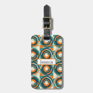 Modern Boho Geometric  Luggage Tag