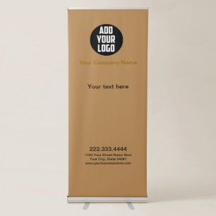 Modern boho logo business Retractable Banner