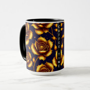 Modern Boho Luxury Gold Rose Collection Mug