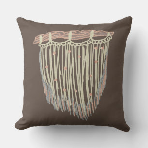 Modern Boho Macrame Doodle Hanging Cushion