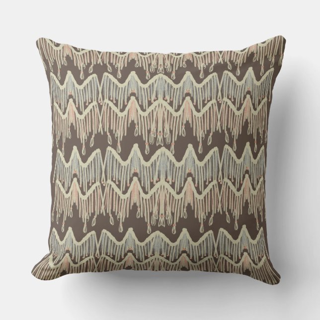 Modern Boho Macrame Rope Hanging Cushion (Front)