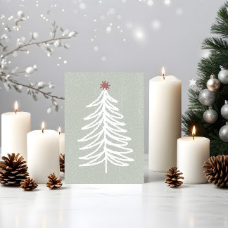 Modern Boho Merry Christmas / New Year Card
