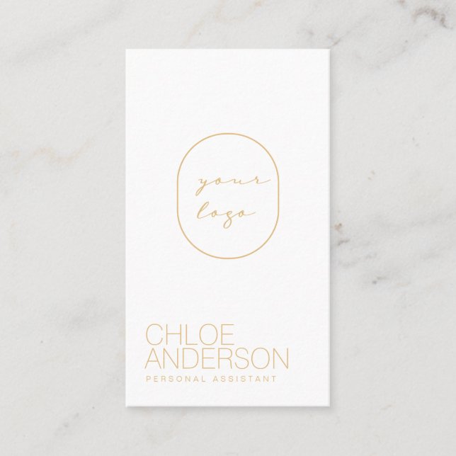 Modern Boho Minimalist Business Card (Front)