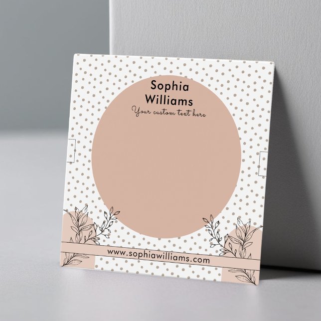 Modern Boho Pastel Bracelet jewellery Display Card (Creator Uploaded)