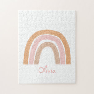Modern Boho Rainbow Name Puzzle