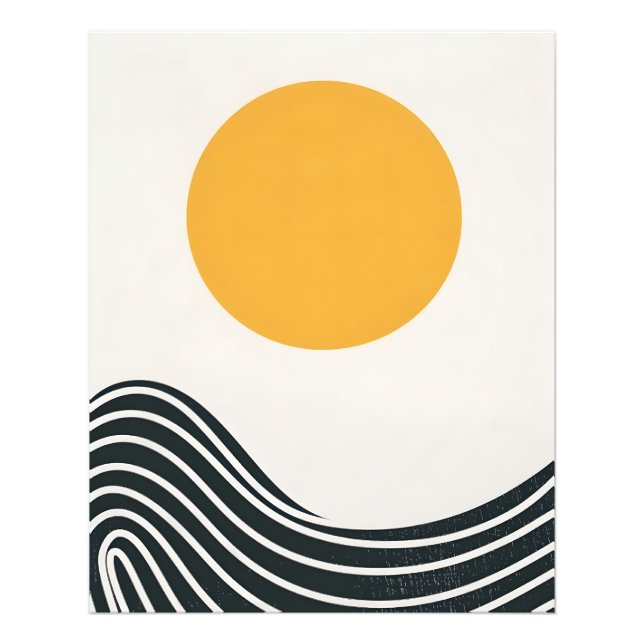 Modern Boho Scandinavian Design Photo Print (Front)