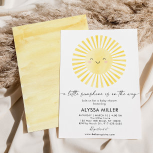 Modern Boho Sunshine Baby Shower Invitation