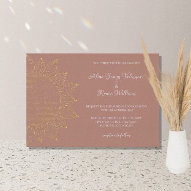 Modern Boho Sunshine Floral Wedding  (Creator Uploaded)