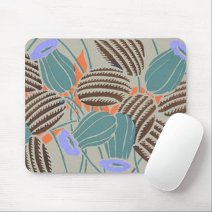Modern Boho Teal & Lavender Floral Decor Mouse Mat