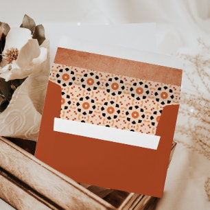 Modern Boho Terracotta Tile Envelope