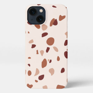 Modern Boho Terrazzo Pattern iPhone Case