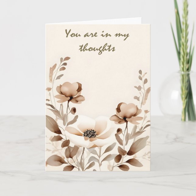 Modern Boho Thinking of You Card (Front)