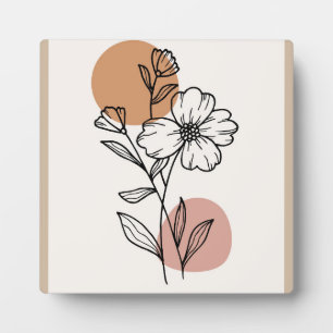 Modern boho trendy  design  plaque