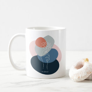Modern Boho Vibes Colour Palette Flower Mama Coffee Mug