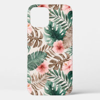 Modern Boho Watercolor Tropical Floral 