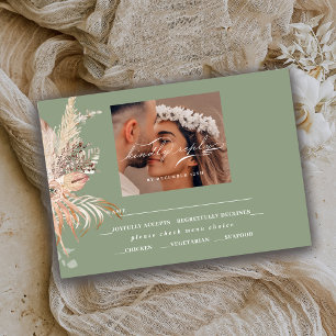 Modern Boho Whimsical Calligraphy Enclosure Card