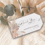 Modern Boho Whimsical Calligraphy Script Gift Tags<br><div class="desc">An elegant modern boho floral design with a whimsical modern Thank You calligraphy script makes the ideal wedding announcement to family and friends.  Easily customise with your personal details of choice.  See the matching All In One wedding invitations with RSVP cards attached,  in our collection above.</div>