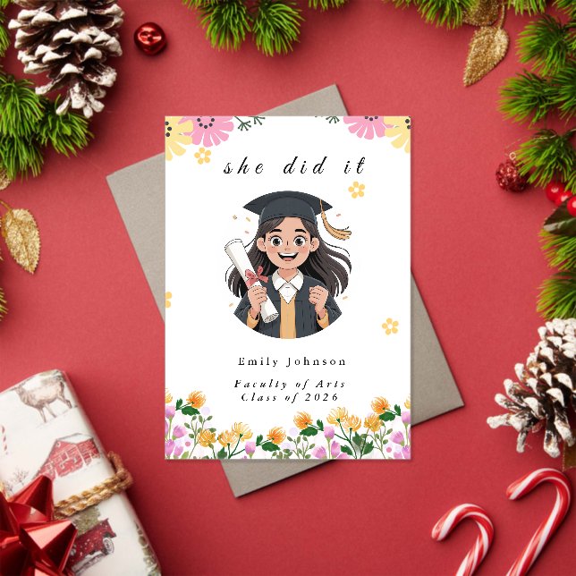 Modern Bokeh Lights Graduation invitation (Insitu (Holiday))