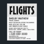 Modern Bold, Airline Advertising Flyer<br><div class="desc">Modern Bold,  Airline Advertising Flyers By The Business Card Store.</div>