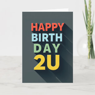 Modern Bold Birthday Card