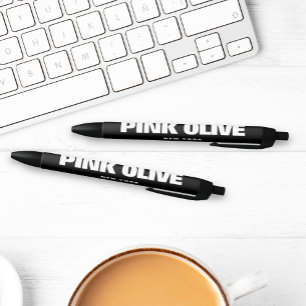 Modern Bold Black Typography   Black Black Ink Pen