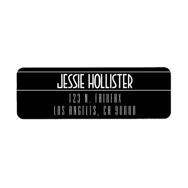 Modern Bold Black & White (Front)