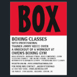 Modern Bold, Boxing Class Advert Flyer<br><div class="desc">Modern Bold,  Boxing Class Advert Flyers By The Business Card Store.</div>
