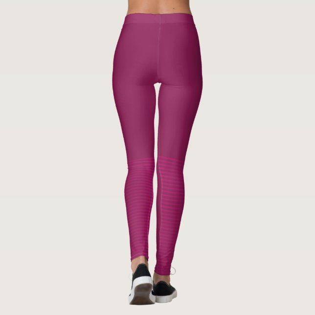 Modern Bold Bright Elegant Leggings (Back)