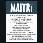 Modern Bold, Buddhist Group Advertising Flyer<br><div class="desc">Modern Bold,  Buddhist Group Advertising Flyers By The Business Card Store.</div>