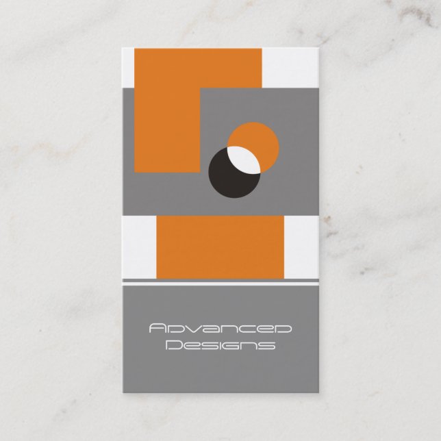 Modern Bold Business Cards. Card (Front)