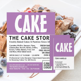 Modern Bold, Cake Maker, Cake Store Business Card