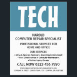 Modern Bold Computer Repair Specialist Advertising Flyer<br><div class="desc">Modern Bold,  Computer Repair Specialist Advertising Flyers By The Business Card Store.</div>