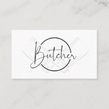 Modern Bold Country Black & White Butcher Logo