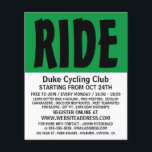 Modern Bold, Cycling Club Advertising Flyer<br><div class="desc">Modern Bold,  Cycling Club Advertising Flyers By The Business Card Store.</div>