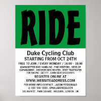 Modern Bold, Cycling Club Advertising