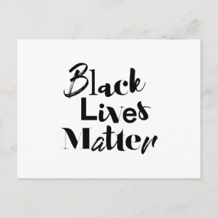 Modern, bold, different design Black Lives Matter Postcard