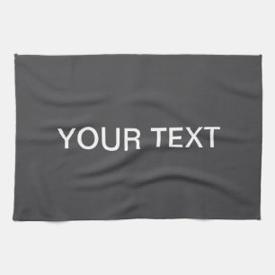Modern Bold Editable Name, Business or Brand Etc. Tea Towel
