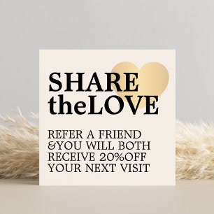 Modern Bold Faux Gold Heart