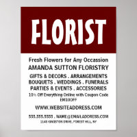 Modern Bold, Floristry Advertising