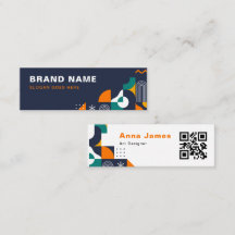 Modern Bold Geometric coloured, QR code