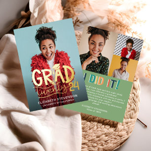 Modern bold Grad twenty24 announcement