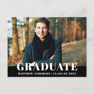 Modern Bold Graduation Party Invitation