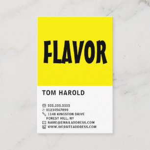 Modern Bold, Ice Cream Parlour Business Card